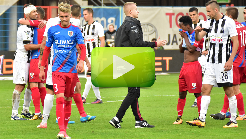 Piast Gliwice - Sandecja 2-2 (1-1), skrót meczu Piast Gliwice - Sandecja 2-2 (1-1), skrót meczu