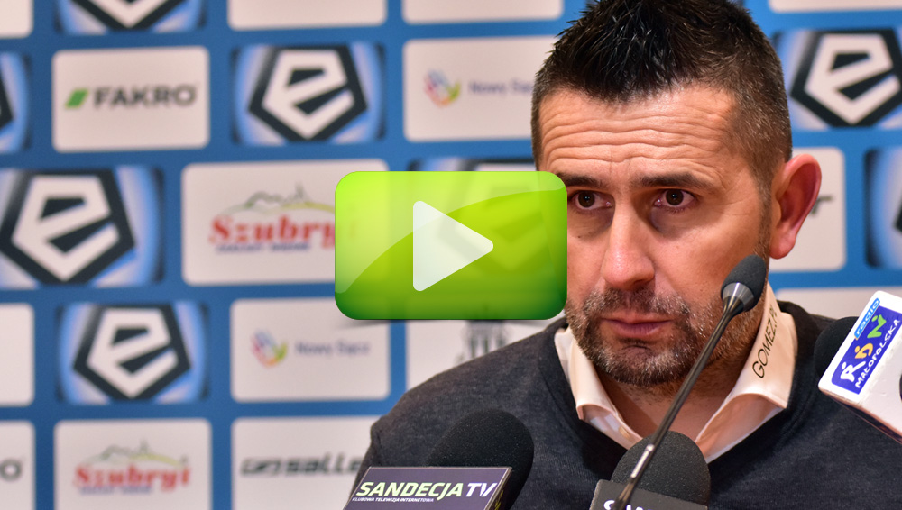 Sandecja - Lech Poznań 0-0, Nenad Bjelica Sandecja - Lech Poznań 0-0, Nenad Bjelica