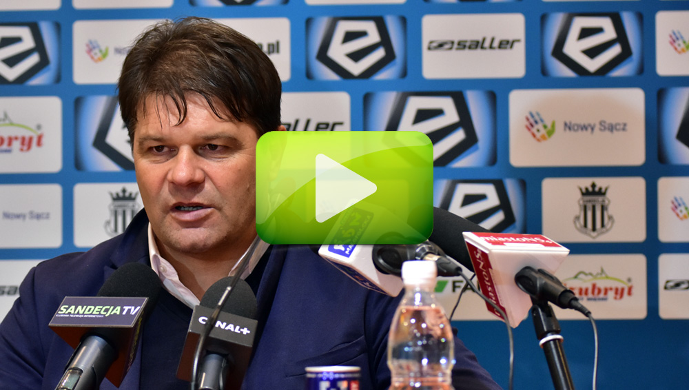 Sandecja - Lech Poznań 0-0, Radosław Mroczkowski Sandecja - Lech Poznań 0-0, Radosław Mroczkowski