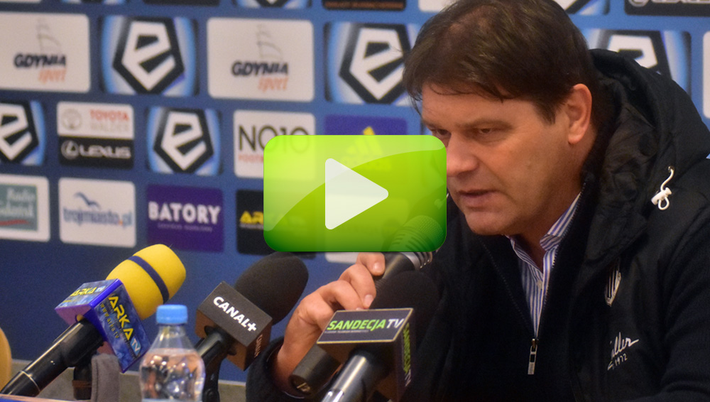 Arka Gdynia - Sandecja 5-0 (4-0), Radosław Mroczkowski Arka Gdynia - Sandecja 5-0 (4-0), Radosław Mroczkowski