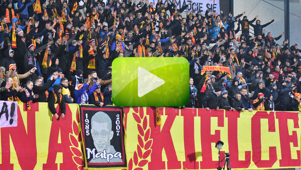 Sandecja - Korona Kielce 3-3 (1-2), fragmenty dopingu Sandecja - Korona Kielce 3-3 (1-2), fragmenty dopingu
