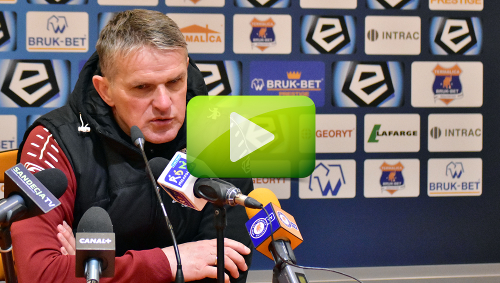 Bruk-Bet Termalica - Sandecja 1-0 (0-0), Kazimierz Moskal Bruk-Bet Termalica - Sandecja 1-0 (0-0), Kazimierz Moskal