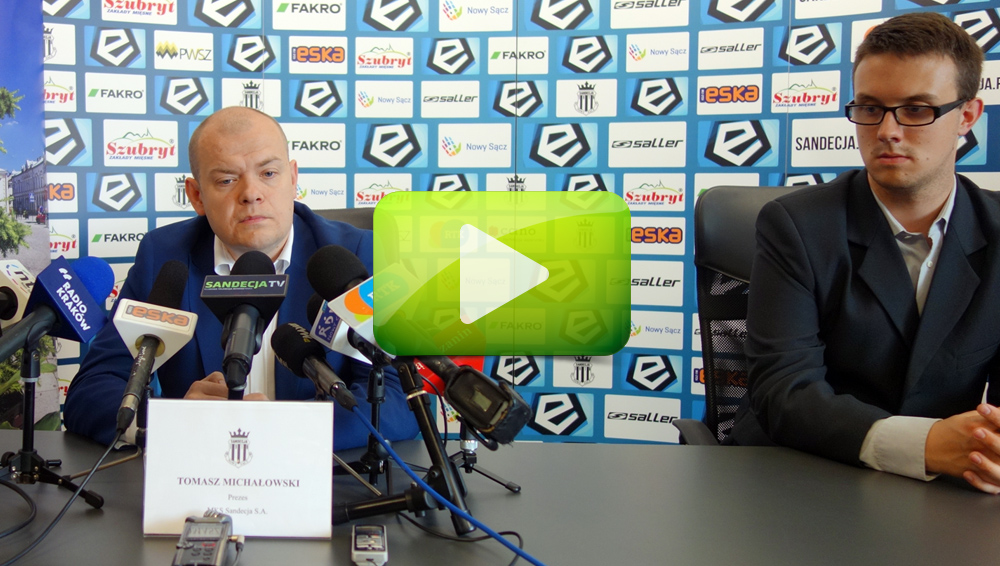 Tomasz Michałowski prezesem Sandecji Tomasz Michałowski prezesem Sandecji