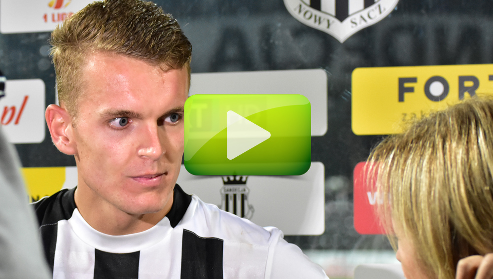 Sandecja - Stal Mielec 2-0 (0-0), Mariusz Gabrych Sandecja - Stal Mielec 2-0 (0-0), Mariusz Gabrych