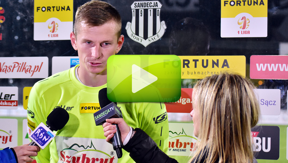 Sandecja - ŁKS Łódź 0-0, Marek Kozioł Sandecja - ŁKS Łódź 0-0, Marek Kozioł