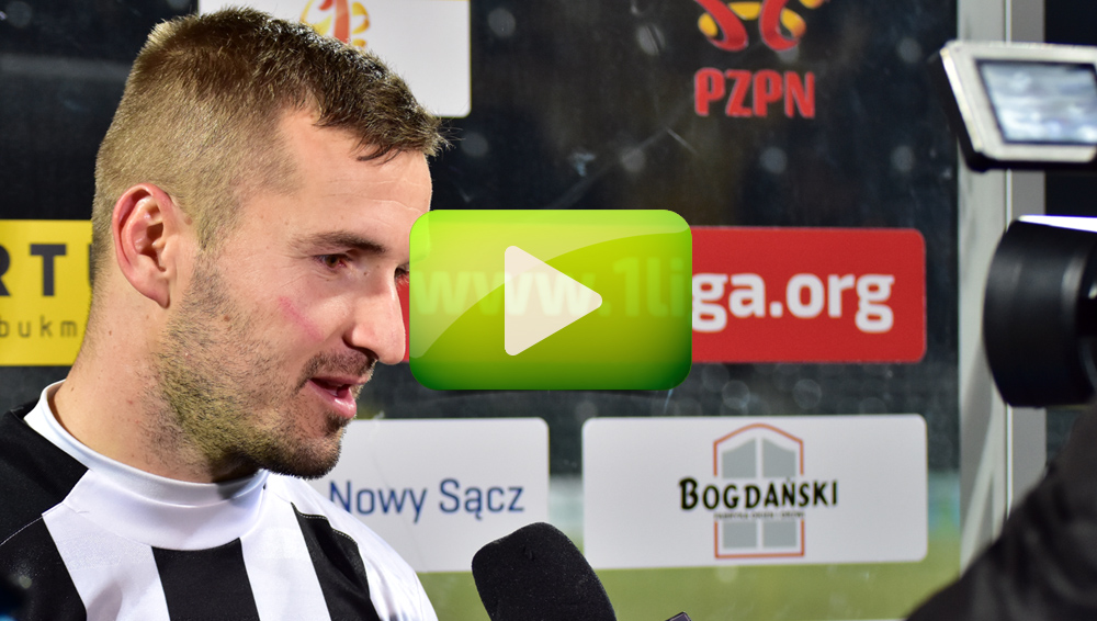 Sandecja - Odra Opole 2-0 (1-0), Bartłomiej Dudzic Sandecja - Odra Opole 2-0 (1-0), Bartłomiej Dudzic