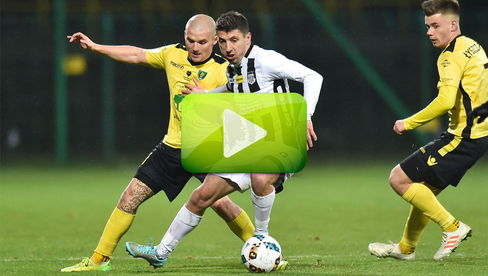 GKS Katowice - Sandecja 0-0, skrót meczu