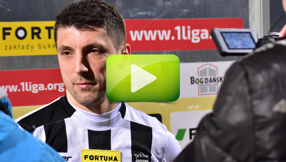 Sandecja - BrukBet Termalica Nieciecza 0-0, Maciej Małkowski Sandecja - BrukBet Termalica Nieciecza 0-0, Maciej Małkowski