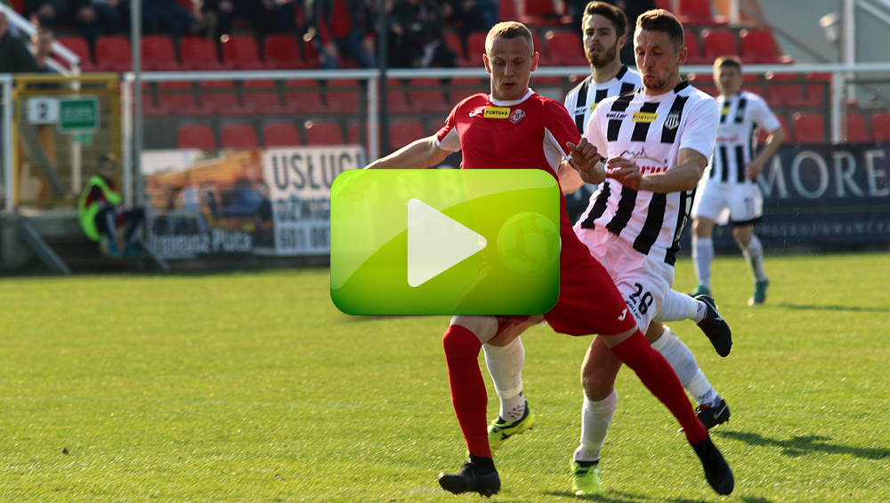 Bytovia Bytów - Sandecja 1-1 (0-1), skrót meczu