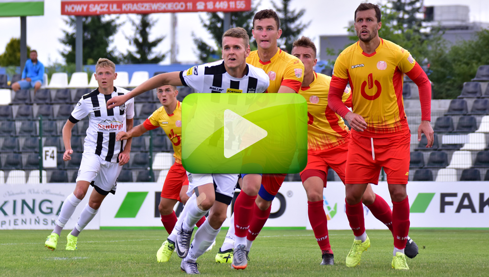 Sandecja - Znicz Pruszków 2-4 (2-1), skrót meczu Sandecja - Znicz Pruszków 2-4 (2-1), skrót meczu