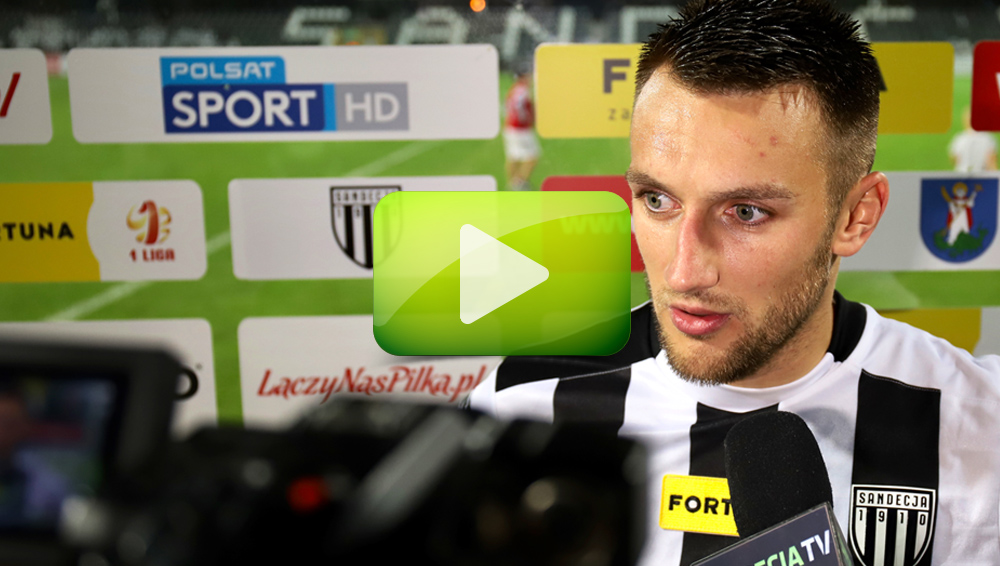 Sandecja - Miedź Legnica 1-2 (1-2), Mateusz Klichowicz Sandecja - Miedź Legnica 1-2 (1-2), Mateusz Klichowicz