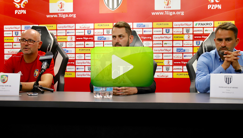 Sandecja - Miedź Legnica 1-2 (1-2), pomeczowa konferencja Sandecja - Miedź Legnica 1-2 (1-2), pomeczowa konferencja