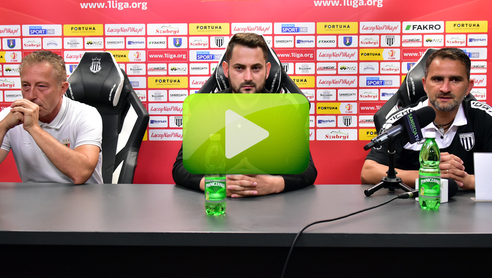 Sandecja - GKS Tychy 1-0 (0-0), pomeczowa konferencja Sandecja - GKS Tychy 1-0 (0-0), pomeczowa konferencja
