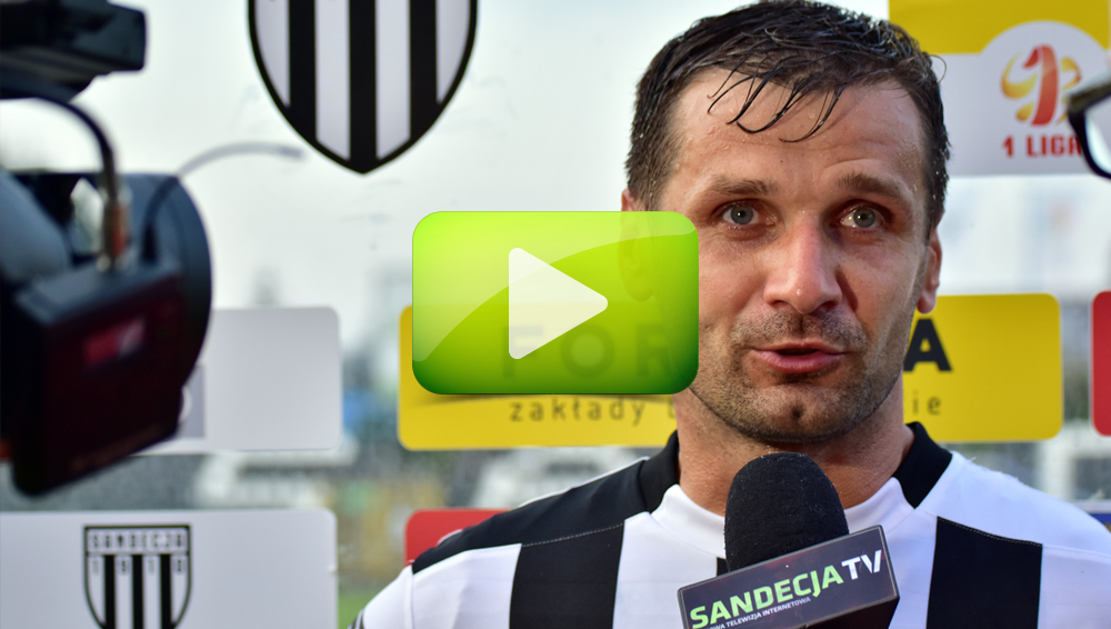 Sandecja - GKS Bełchatów 2-1 (0-1), Grzegorz Baran Sandecja - GKS Bełchatów 2-1 (0-1), Grzegorz Baran