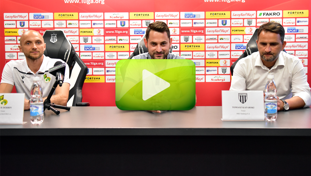 Sandecja - GKS Bełchatów 2-1 (0-1), pomeczowa konferencja Sandecja - GKS Bełchatów 2-1 (0-1), pomeczowa konferencja