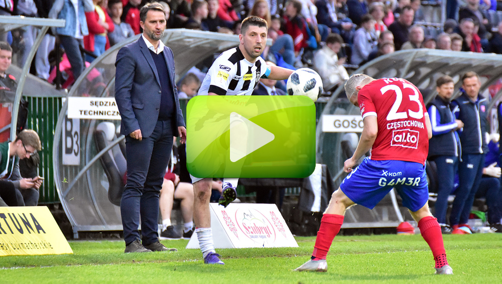 Sandecja - Raków Częstochowa 2-2 (1-0), skrót meczu Sandecja - Raków Częstochowa 2-2 (1-0), skrót meczu