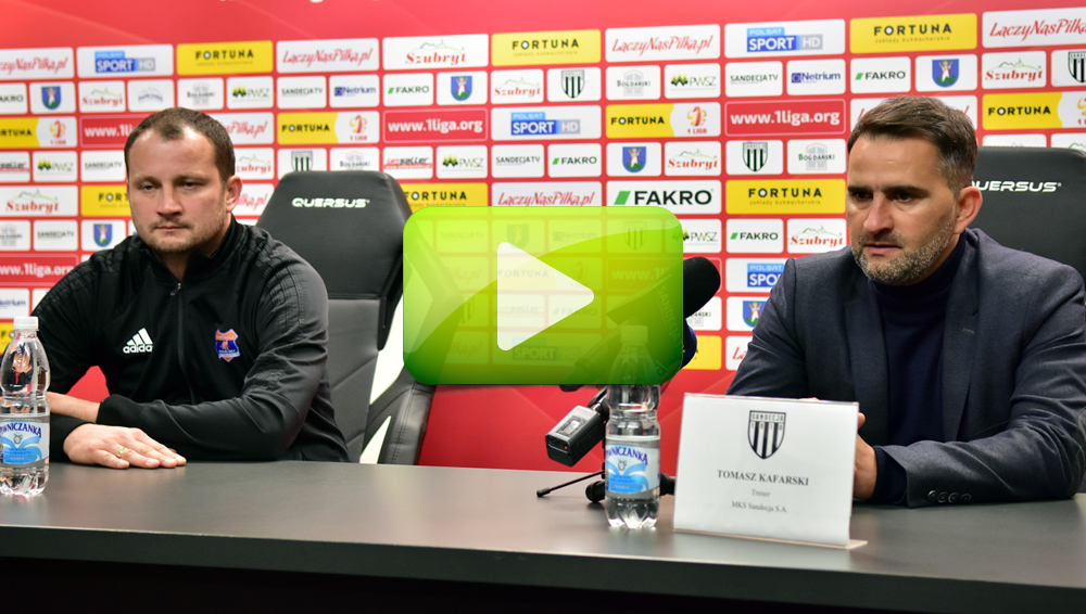 Sandecja - Bruk-Bet Termalica 2-2 (2-0), pomeczowa konferencja Sandecja - Bruk-Bet Termalica 2-2 (2-0), pomeczowa konferencja