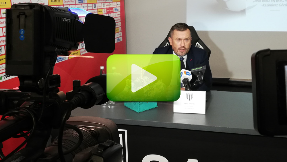 Konferencja prasowa z udziałem prezesa Artura Kapelko Konferencja prasowa z udziałem prezesa Artura Kapelko