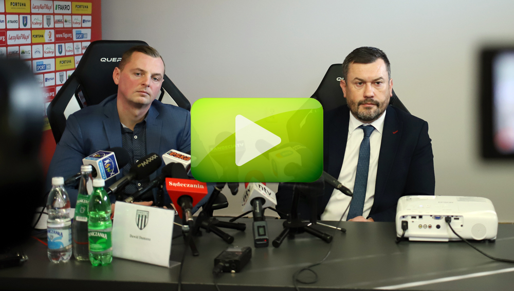 Konferencja prasowa za udziałem prezesa Artura Kapelko oraz radnego Dawida Dumany Konferencja prasowa za udziałem prezesa Artura Kapelko oraz radnego Dawida Dumany