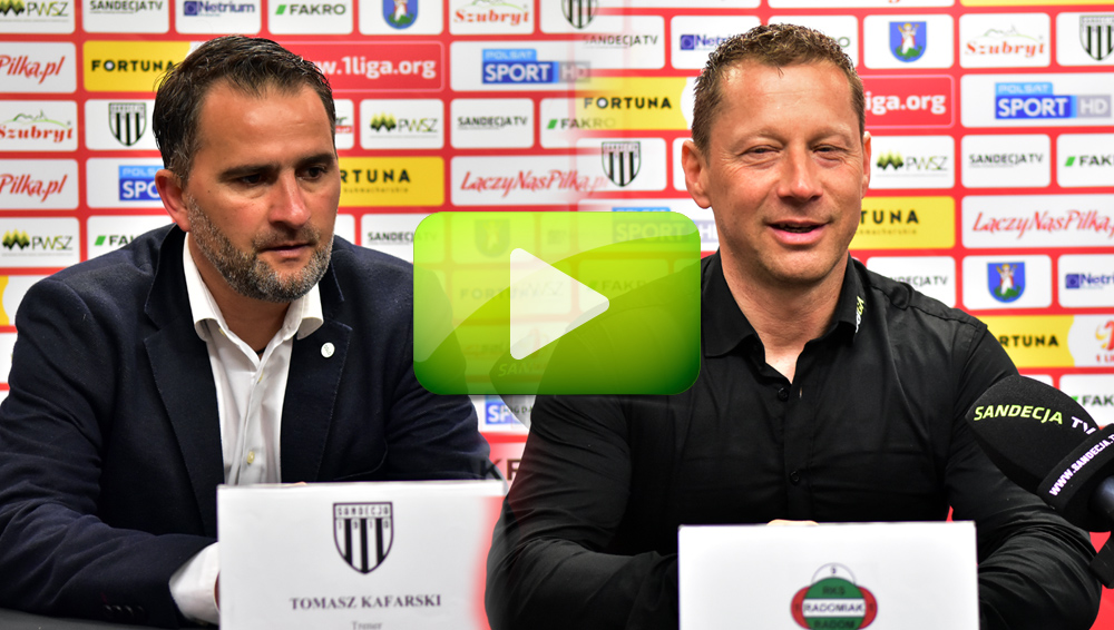 Sandecja - Radomiak 1-2 (0-1), pomeczowa konferencja Sandecja - Radomiak 1-2 (0-1), pomeczowa konferencja