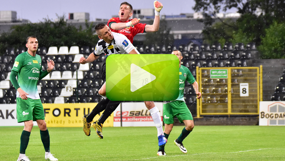 Sandecja - Radomiak 1-2 (0-1), skrót meczu