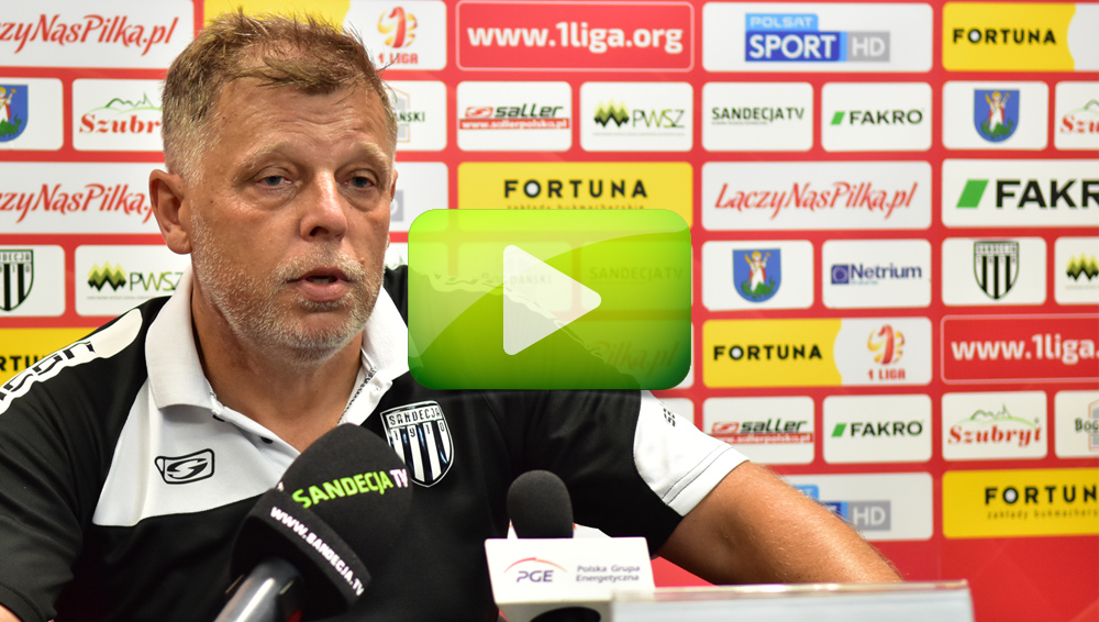 Sandecja - Stal Mielec 2-1 (2-1), pomeczowa konferencja Sandecja - Stal Mielec 2-1 (2-1), pomeczowa konferencja