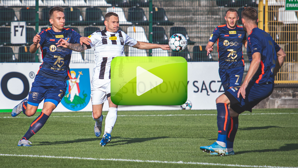 Sandecja - Odra Opole 1-2 (0-1), skrót meczu Sandecja - Odra Opole 1-2 (0-1), skrót meczu