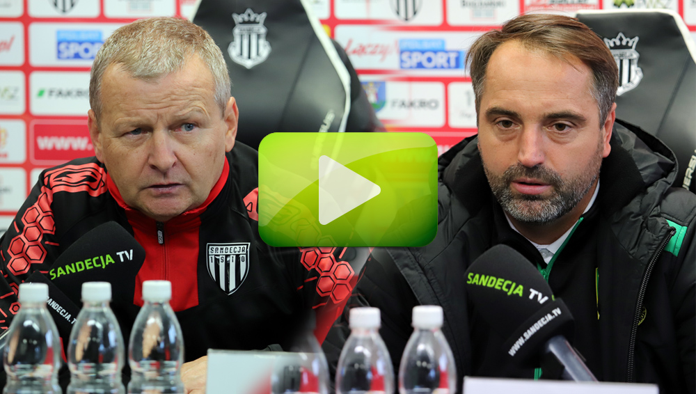 Sandecja - GKS Bełchatów 0-0, pomeczowa konferencja Sandecja - GKS Bełchatów 0-0, pomeczowa konferencja