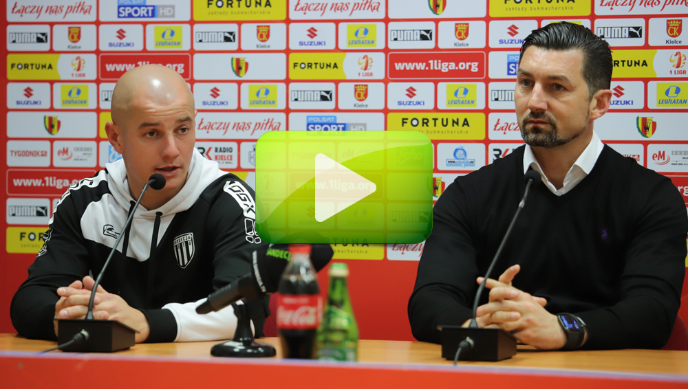 Korona Kielce - Sandecja 1-0 (1-0), pomeczowa konferencja Korona Kielce - Sandecja 1-0 (1-0), pomeczowa konferencja