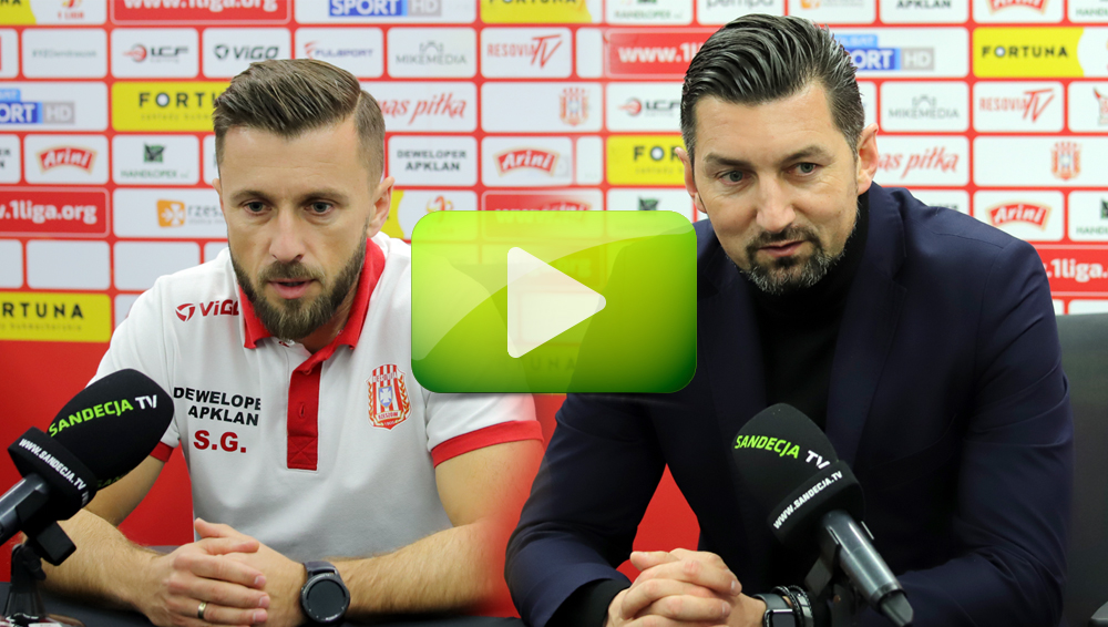 Resovia - Sandecja 0-0, pomeczowa konferencja Resovia - Sandecja 0-0, pomeczowa konferencja