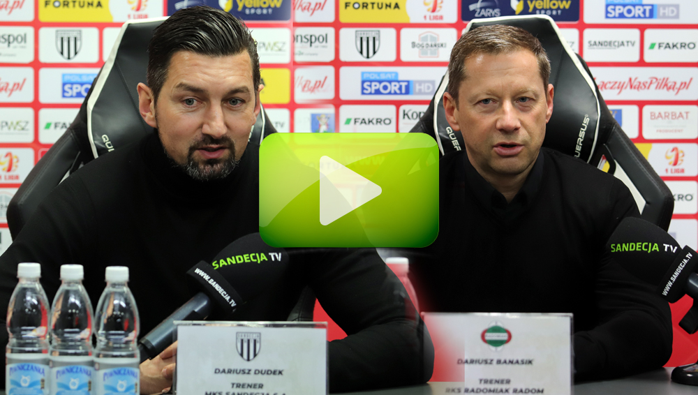 Sandecja - Radomiak 1-1 (1-1), pomeczowa konfererencja Sandecja - Radomiak 1-1 (1-1), pomeczowa konfererencja