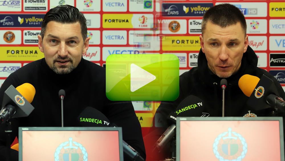 Chrobry Głogów - Sandecja 0-2 (0-1), pomeczowa konferencja Chrobry Głogów - Sandecja 0-2 (0-1), pomeczowa konferencja