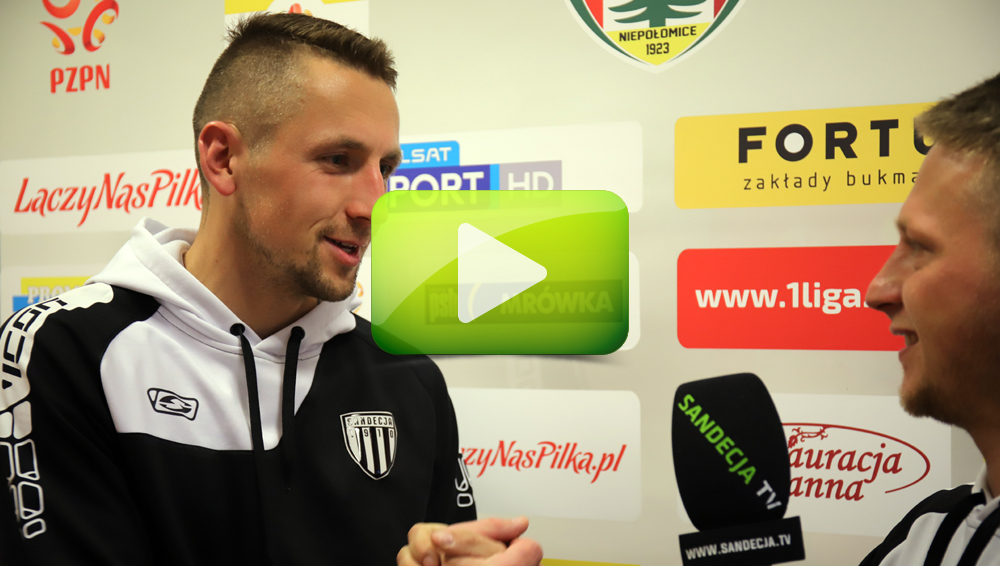 Puszcza Niepołomice - Sandecja 0-1 (0-0), Michal Piter-Bucko Puszcza Niepołomice - Sandecja 0-1 (0-0), Michal Piter-Bucko