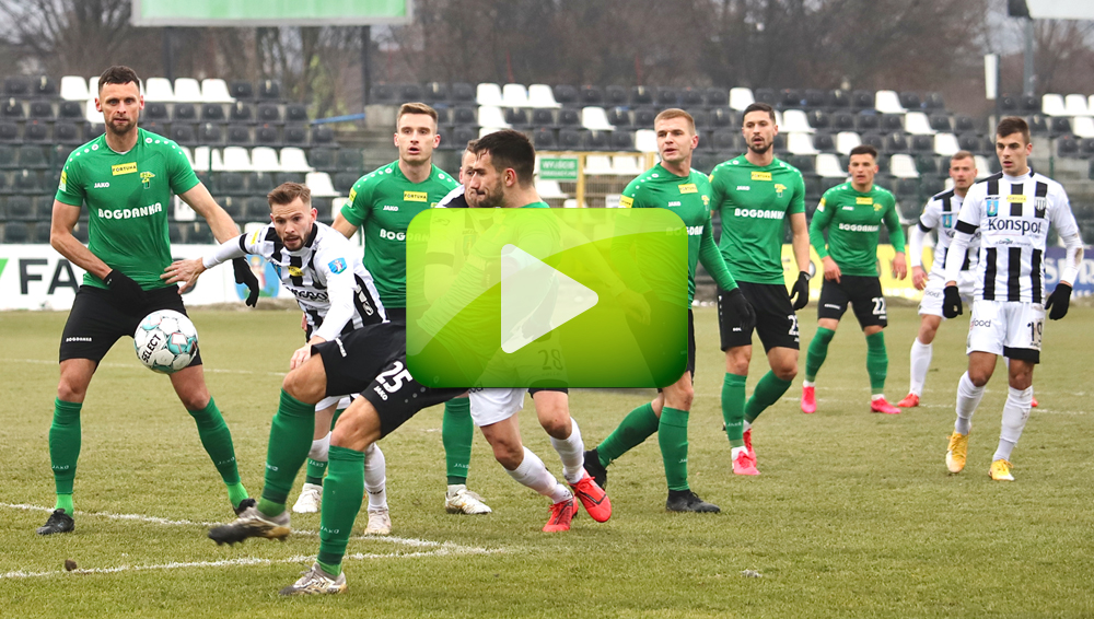 Sandecja - Górnik Łęczna 1-1 (0-1), skrót meczu Sandecja - Górnik Łęczna 1-1 (0-1), skrót meczu