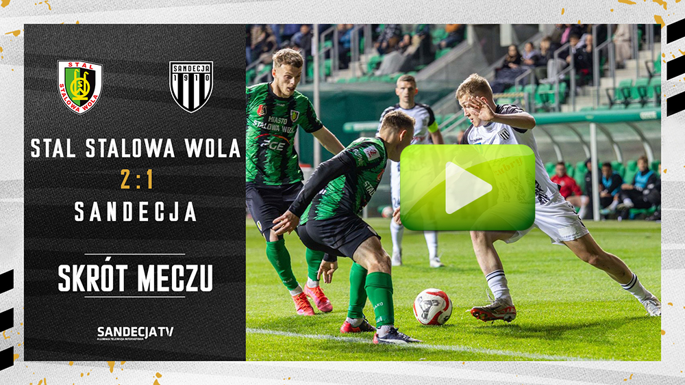 Stal Stalowa Wola - Sandecja Nowy Sącz 2:1 (0:0), skrót meczu